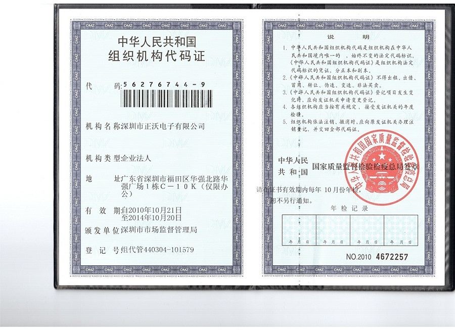 組織機構(gòu)代碼證